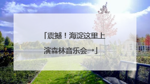 震撼！海淀这里上演森林音乐会→