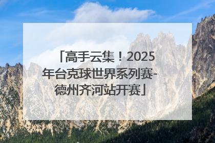 高手云集！2025年台克球世界系列赛-德州齐河站开赛
