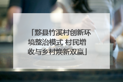黟县竹溪村创新环境整治模式 村民增收与乡村焕新双赢