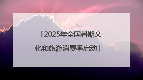 2025年全国暑期文化和旅游消费季启动