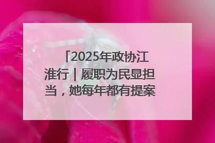2025年政协江淮行｜履职为民显担当，她每年都有提案被评为“优秀”