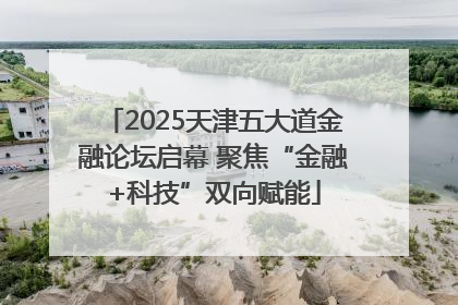 2025天津五大道金融论坛启幕 聚焦“金融+科技”双向赋能