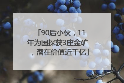 90后小伙，11年为国探获3座金矿，潜在价值近千亿