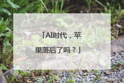 AI时代，苹果落后了吗？